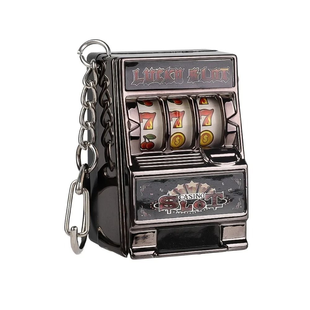 Arcade Game Jackpot - Mini Gambling Slot Machine Key Chains