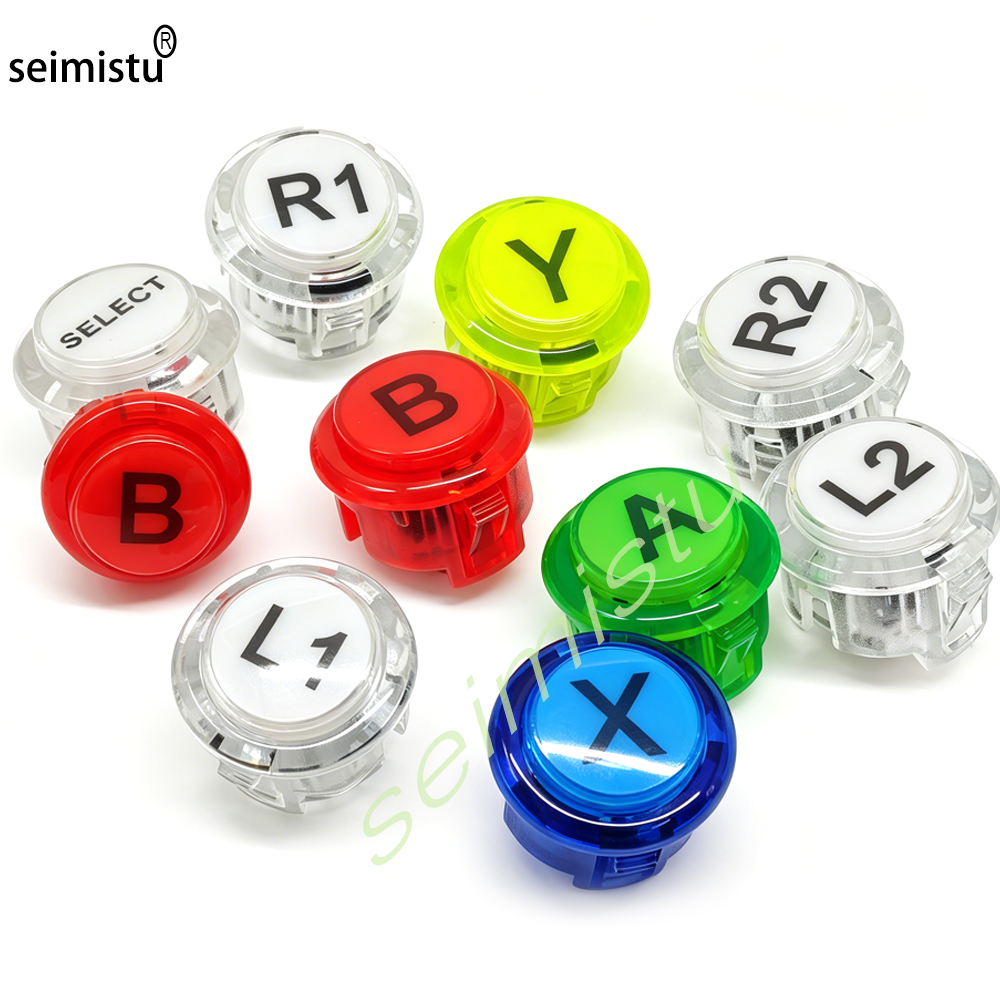 Arcade Game Jackpot - 1 pcs Arcade 30mm Clear Push