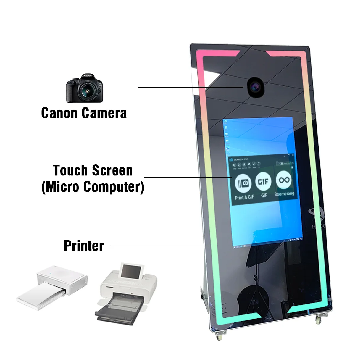 Mobile mirror photo booth, pho - Photo Booth Machine review and price