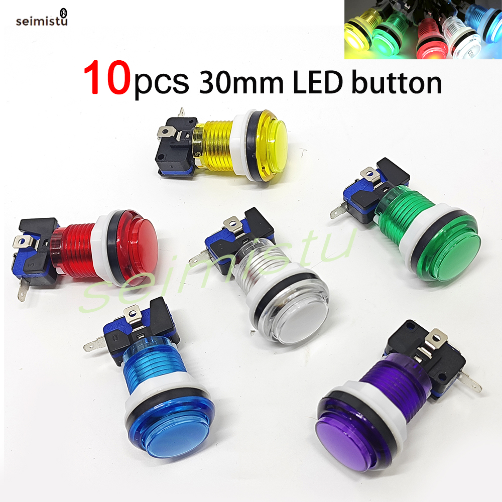 10 pcs LED Arcade Game Push Bu - Arcade Button Pcb review and price