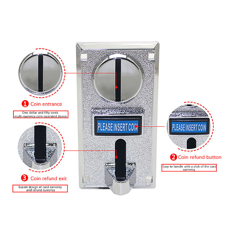 1Pc 616 Multi Coin Slot Accept - Arcade Ticket Machine review and price