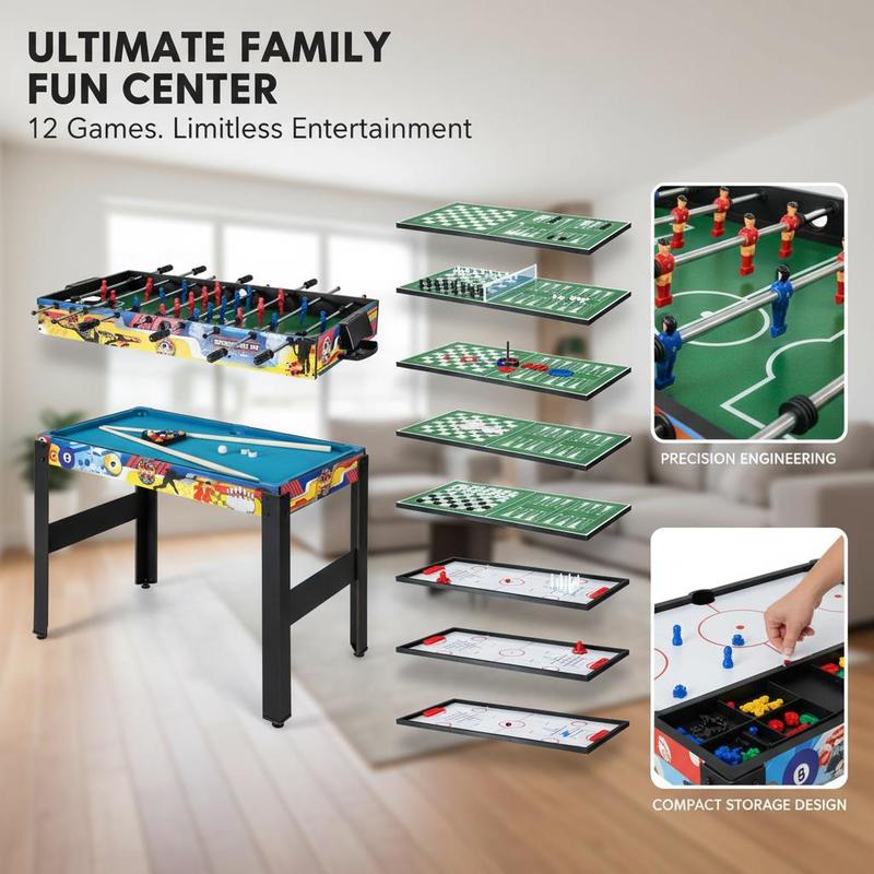 12-in-1 Combo Game Table Set w - Air Hockey Table review and price