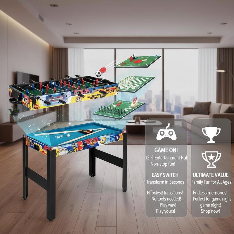 12-in-1 Combo Game Table Set w - Air Hockey Table review and price