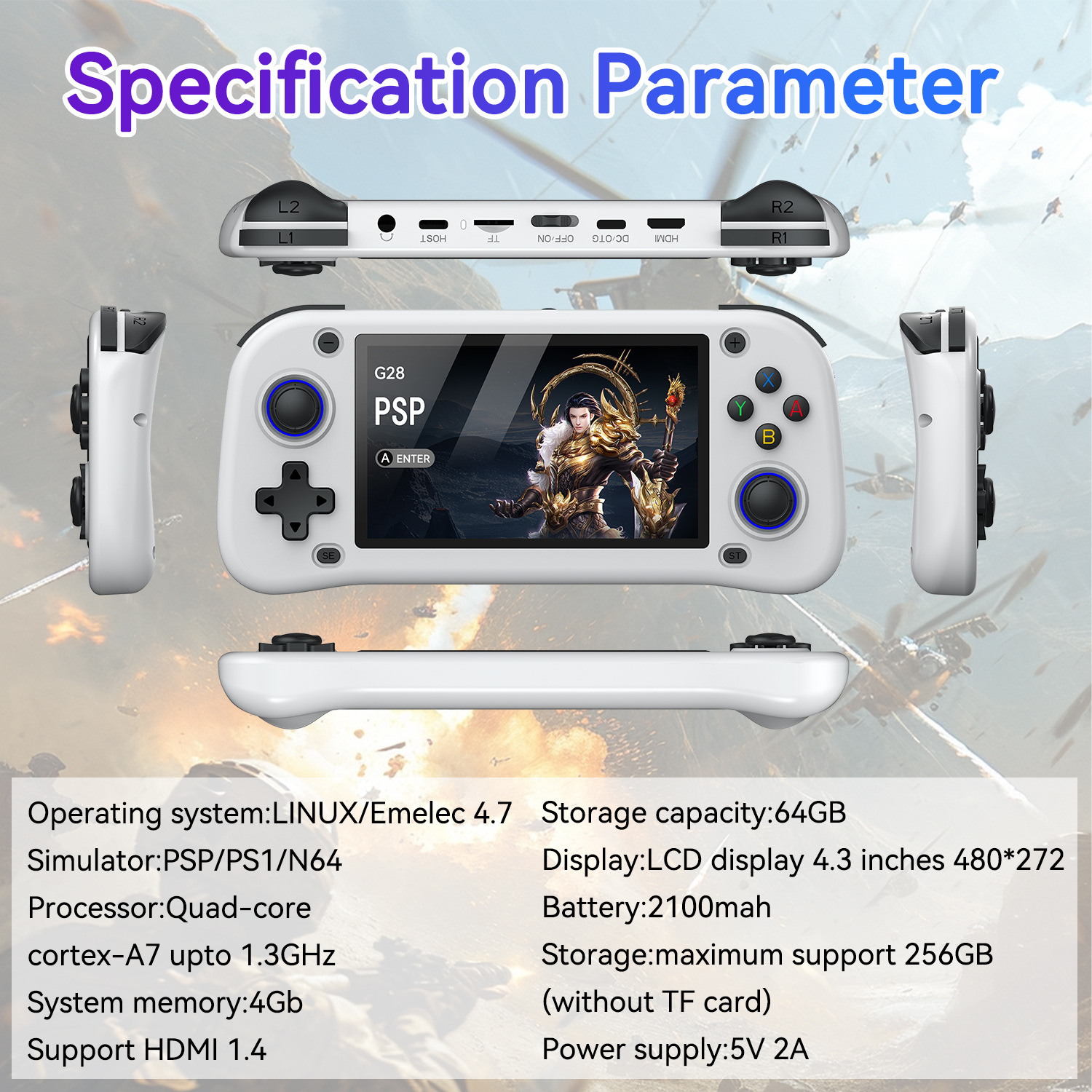 G28 game console 4.3-inch high - Arcade Game Jackpot review and price