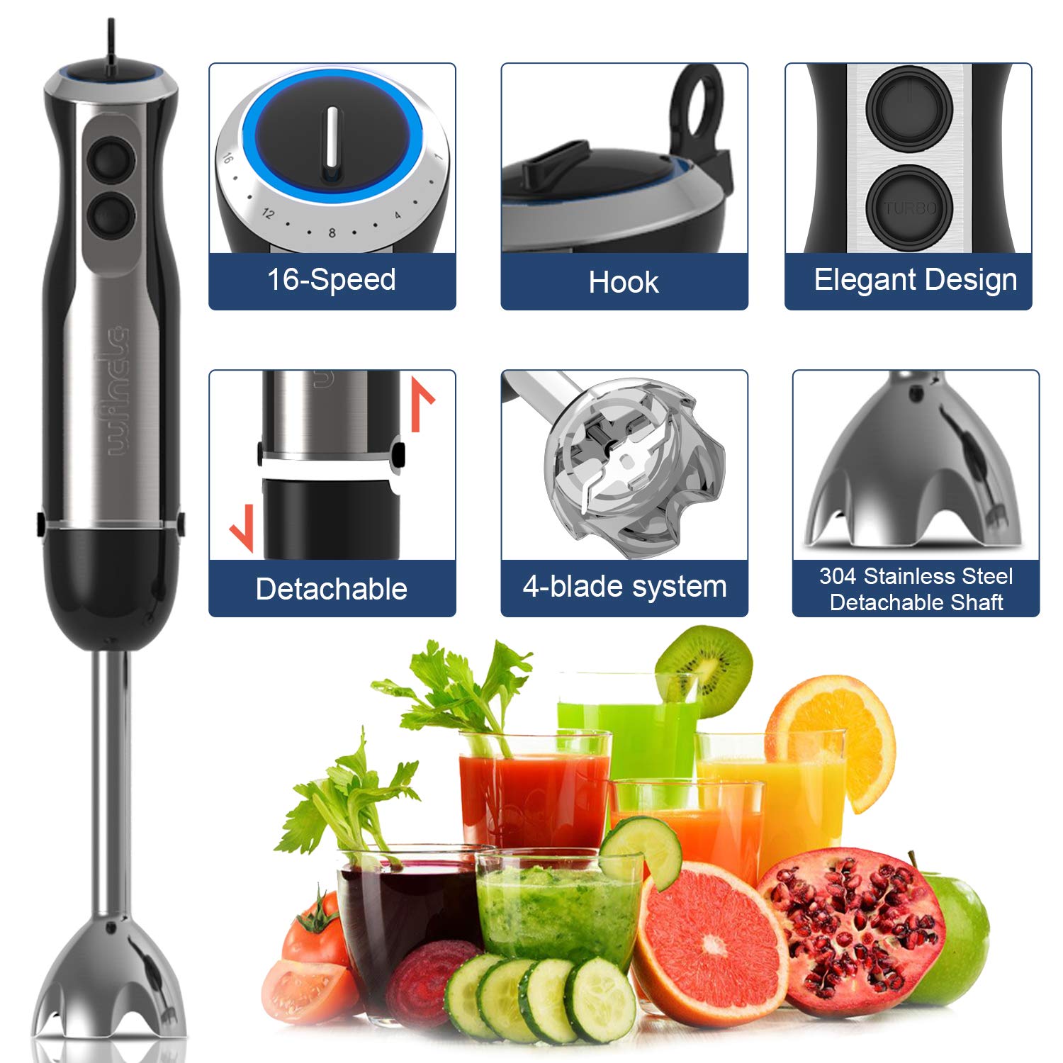 Wancle 1000W Immersion Hand Bl - Fruit Slot Machine review and price