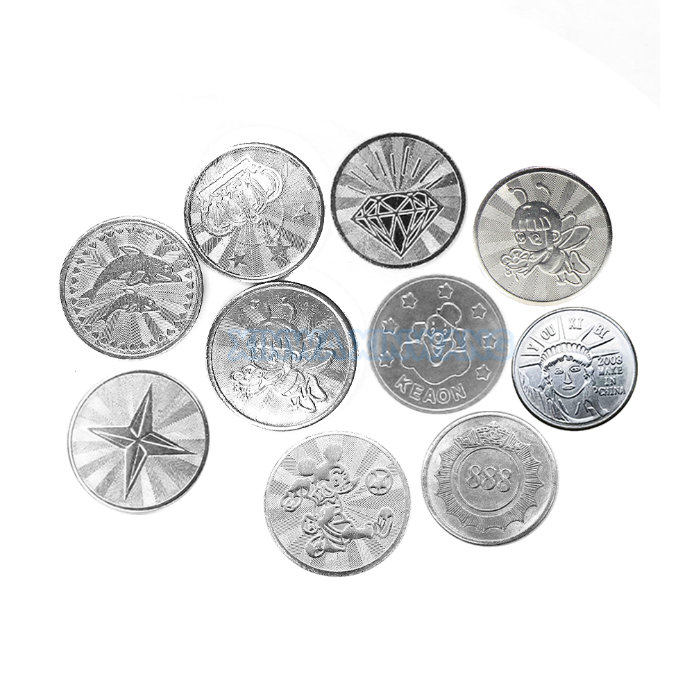 100PCS  Coins Tokens Stainless - Arcade Ticket Machine review and price