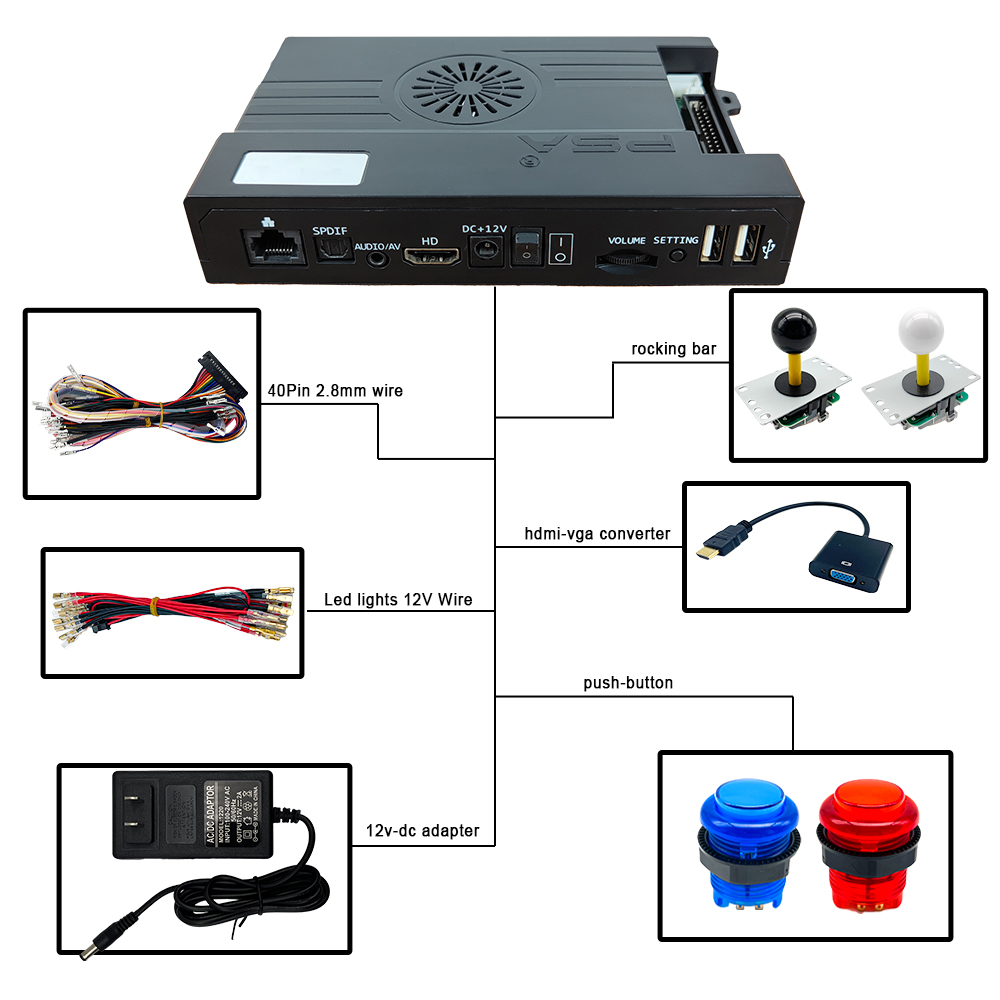 3D WiFi 10888 in 1 Pandora Sag - Trackball Controller Arcade review and price