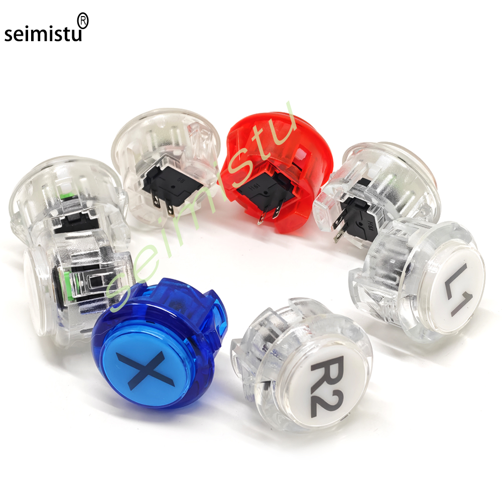 1 pcs Arcade 30mm Clear Push B - Arcade Game Jackpot review and price