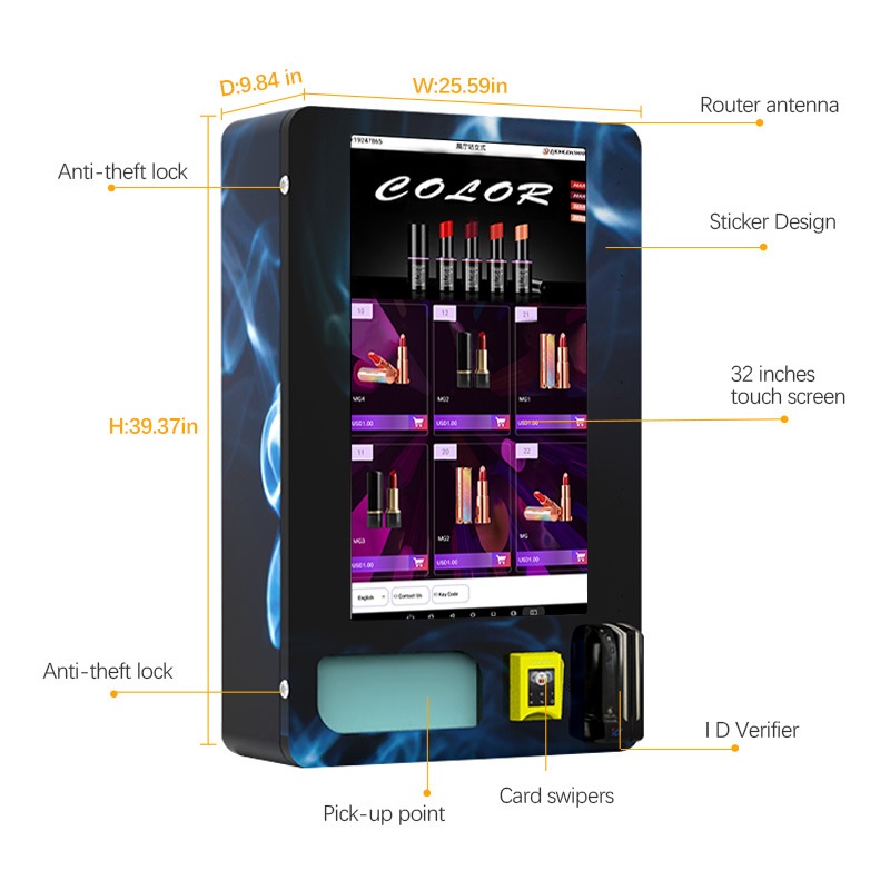 Export Wall-mounted Mini Cigar - Vending Machine Qr Code review and price