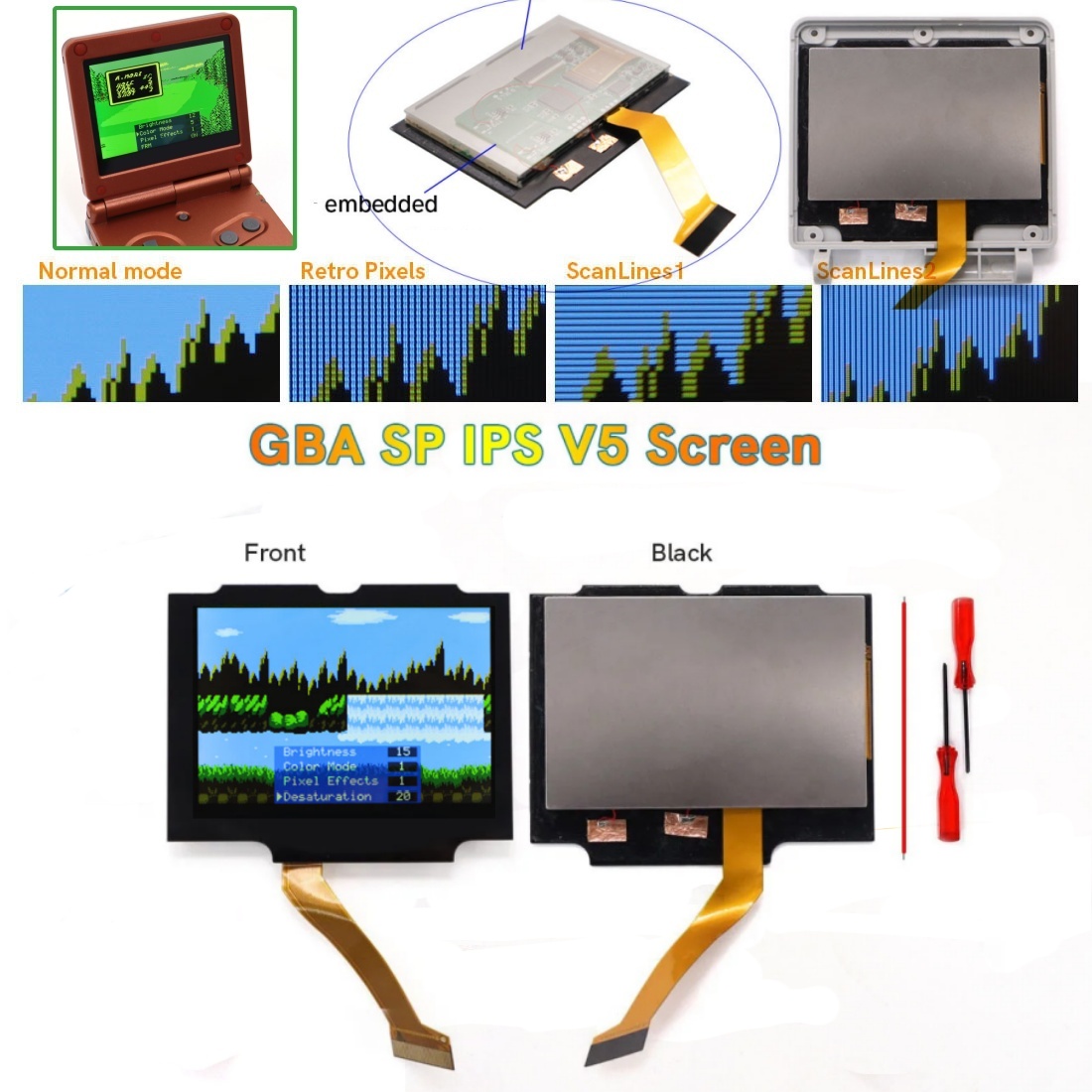 New Laminated IPS 3.0 inch V5  - Lcd Screen Arcade review and price